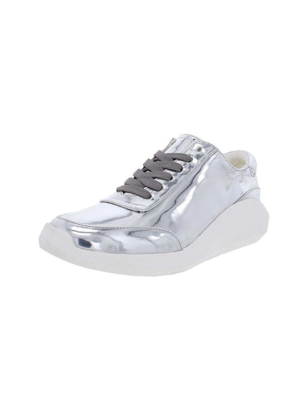 KENNETH Cole "Mello" Silver Sneaker Womens Lace Up